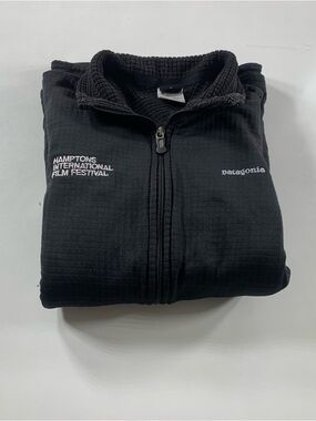 Vintage Patagonia Jacket Women’s Large Black R1 Polartec Fleece Full Zip Outdoor